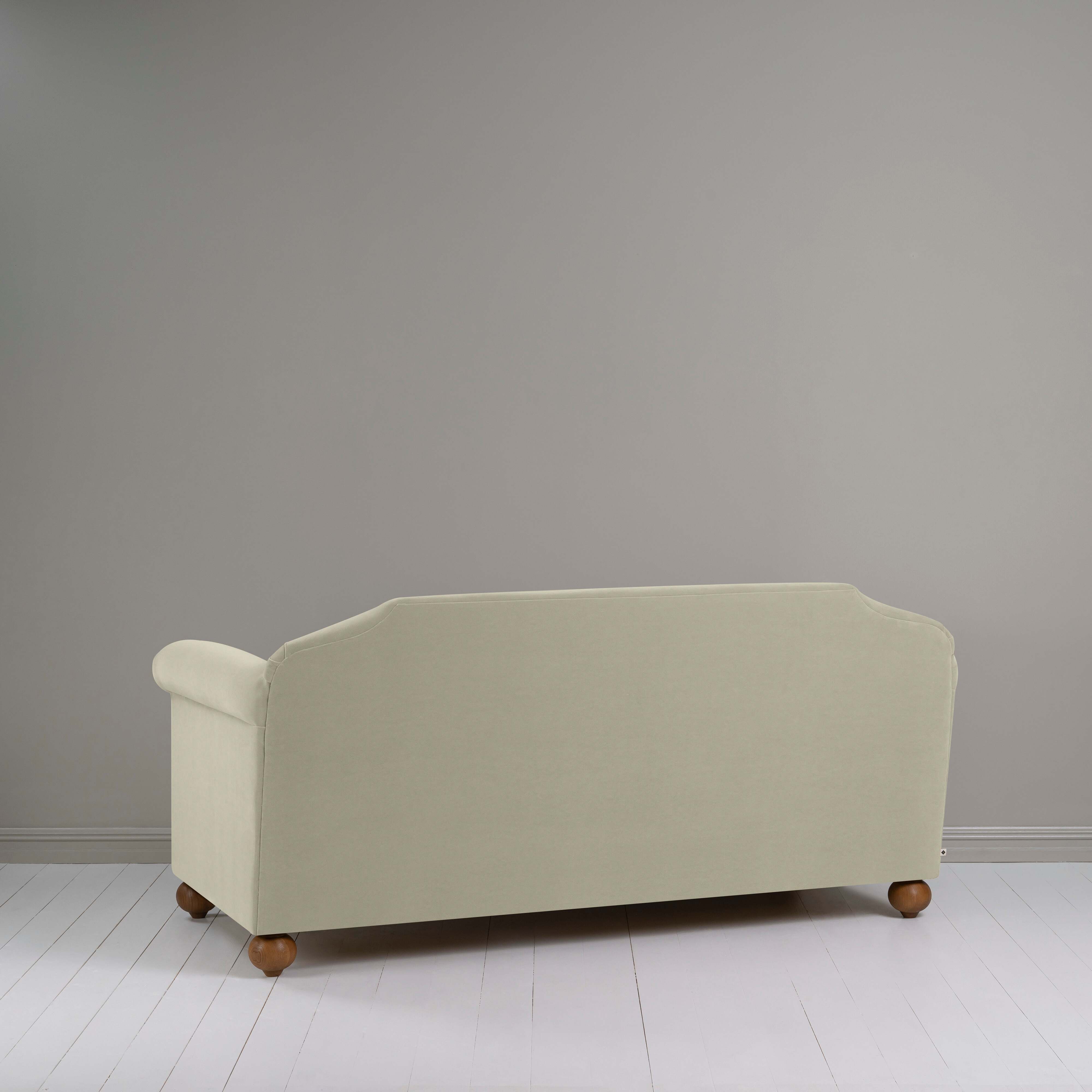 Dolittle 3 Seater Sofa in Intelligent Velvet Moonstone, Back View - Nicola Harding