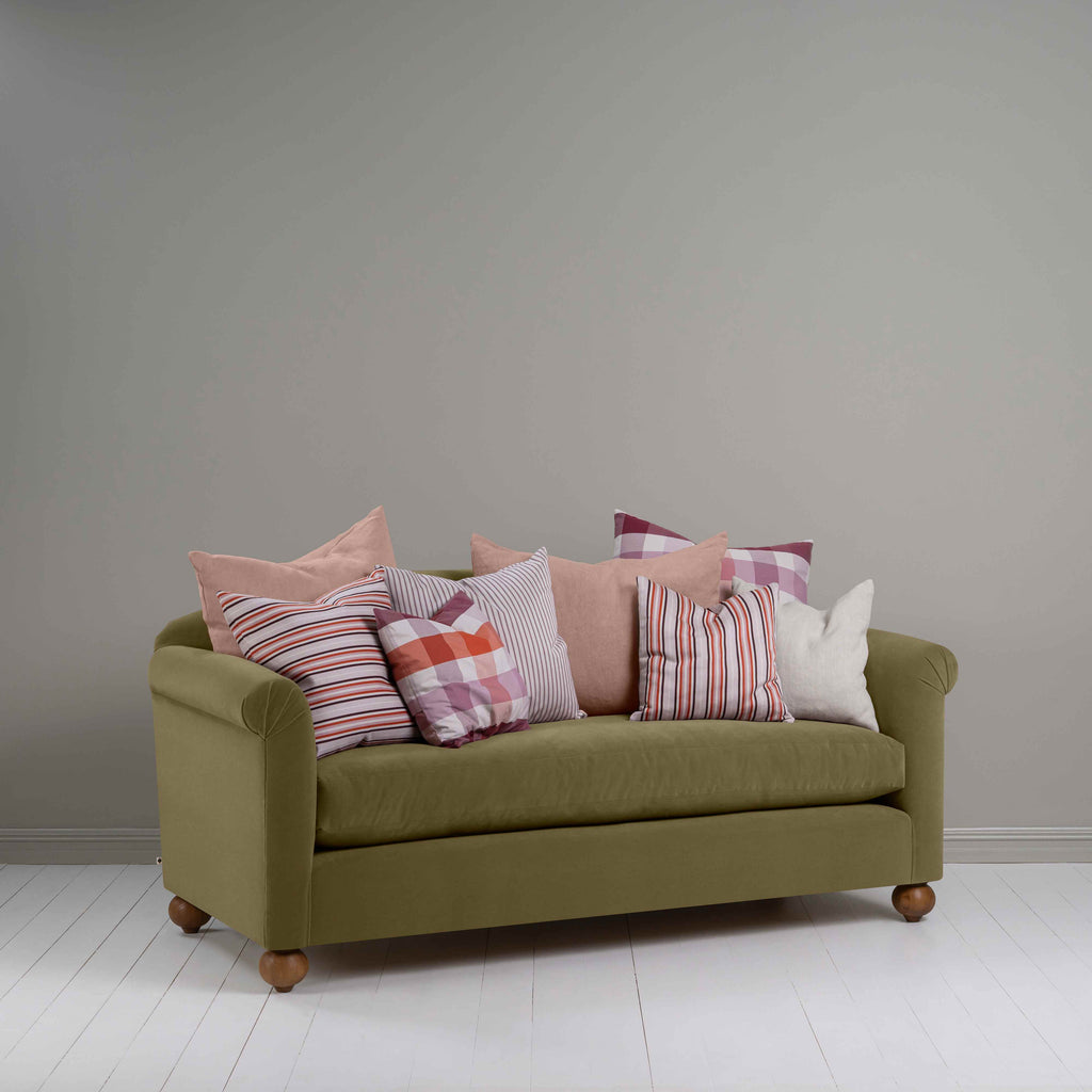Dolittle 3 Seater Sofa in Intelligent Velvet Sepia, With Aesthetic NiX Cushions - Nicola Harding