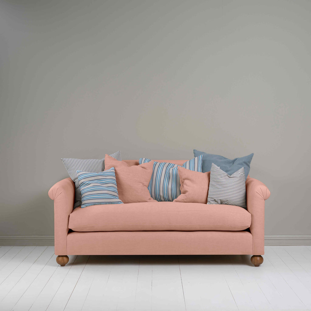 Dolittle 3 Seater Sofa in Laidback Linen Roseberry, With 2 Matching Cushions and Multiple Other NiX Cushions as well - Nicola Harding