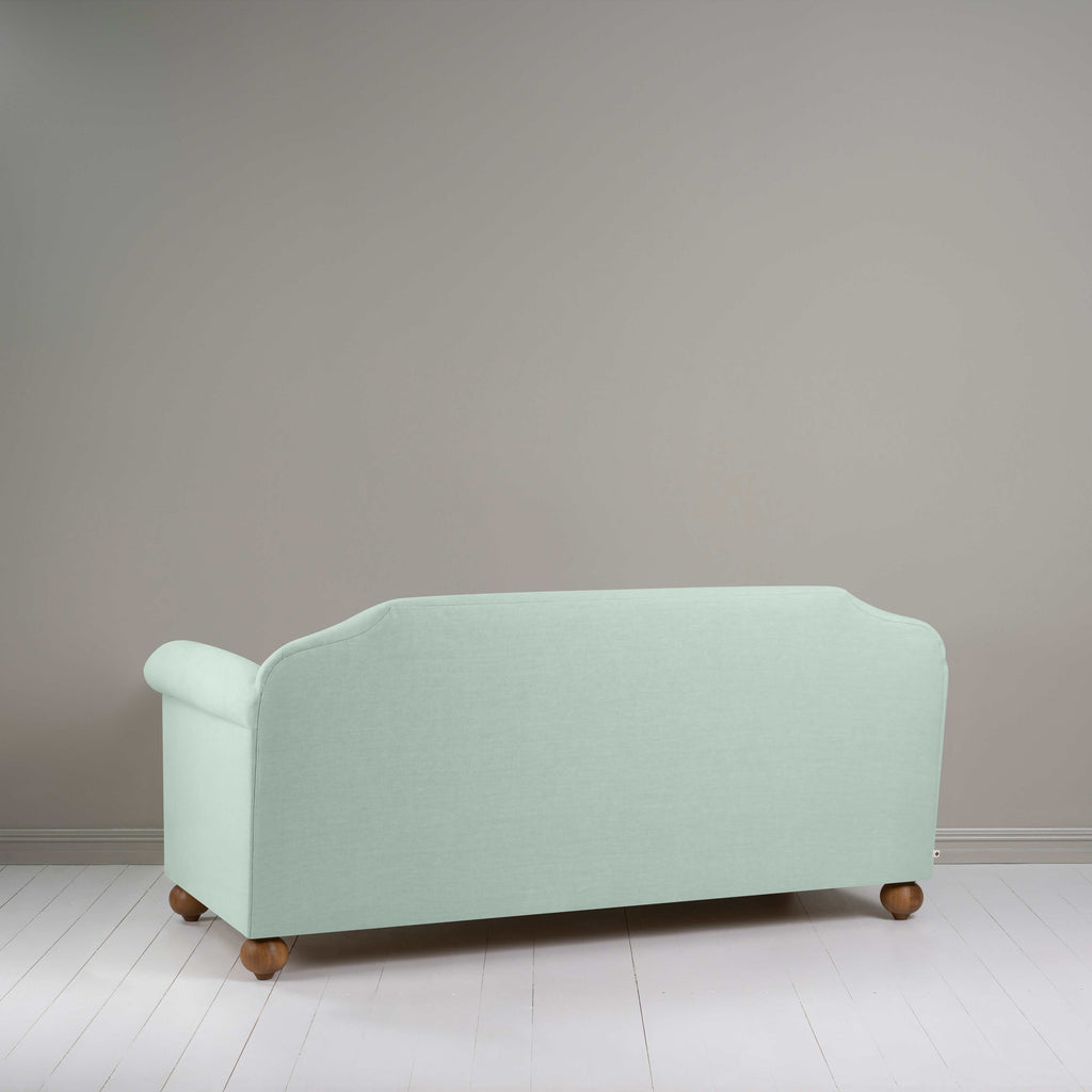 Dolittle 3 Seater Sofa in Laidback Linen Sky, Back View - Nicola Harding