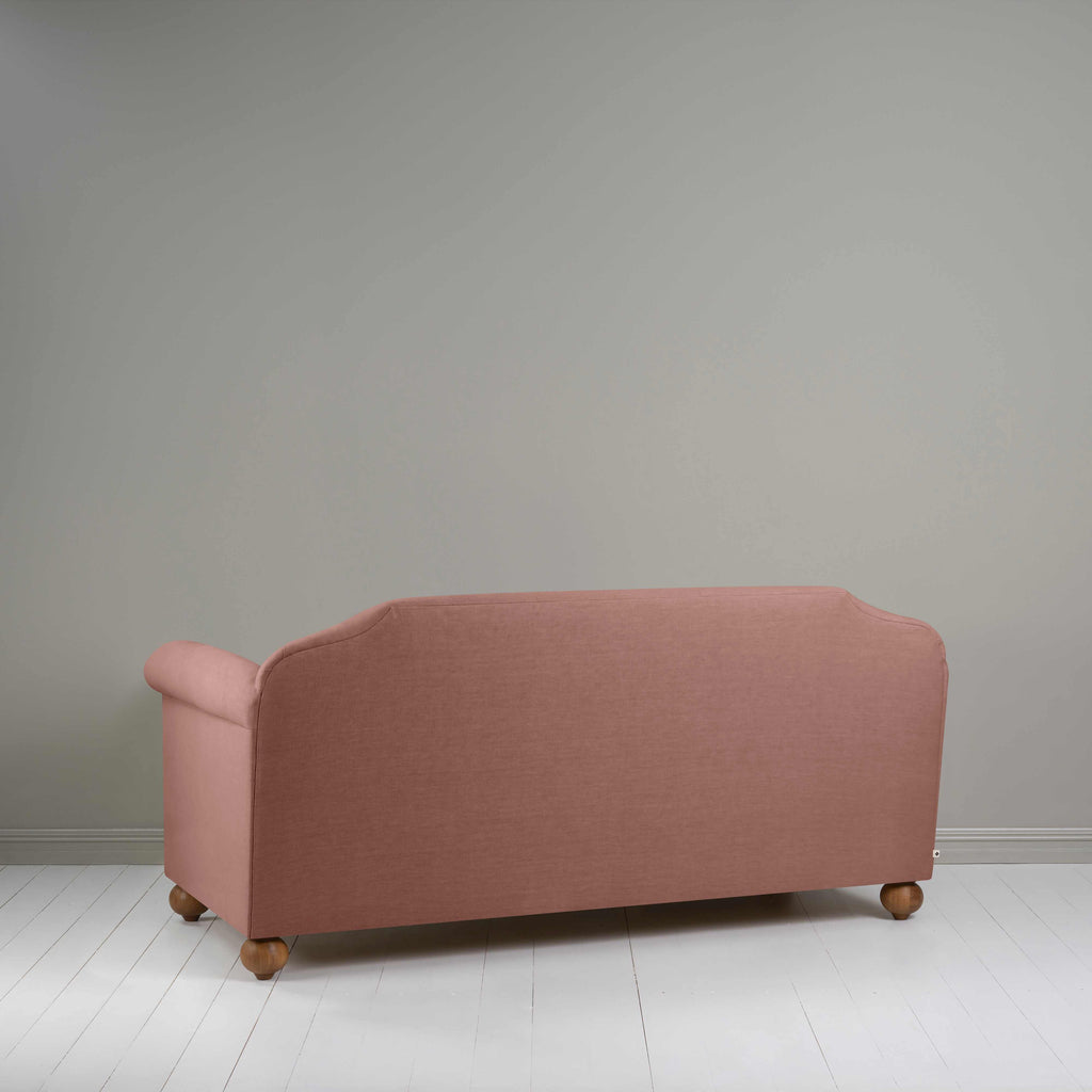 Dolittle 3 Seater Sofa in Laidback Linen Sweet Briar, Back View - Nicola Harding