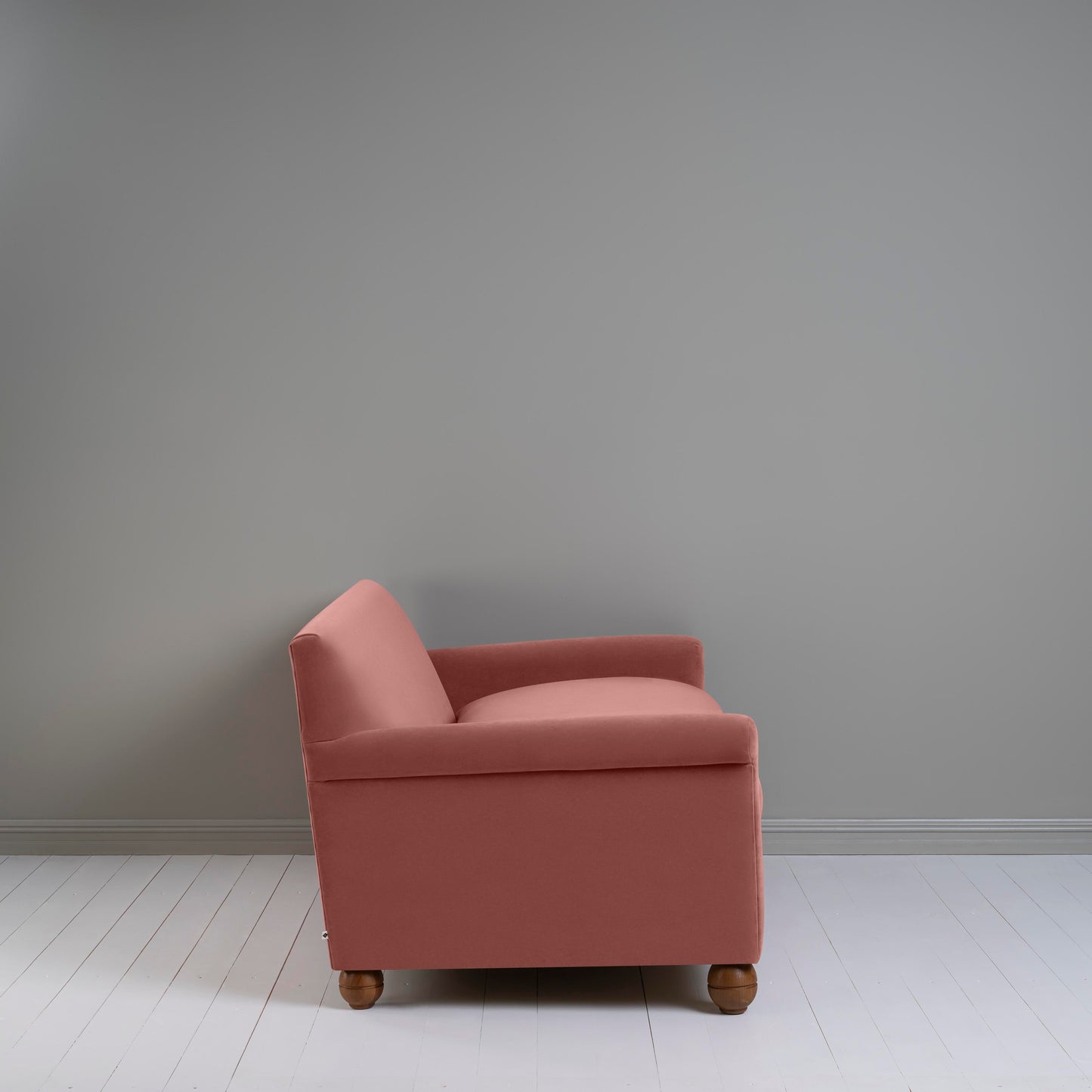 Idler 4 seater sofa in Intelligent Velvet Damson