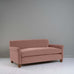 image of Idler 3 Seater Sofa in Intelligent Velvet Dusky Pink