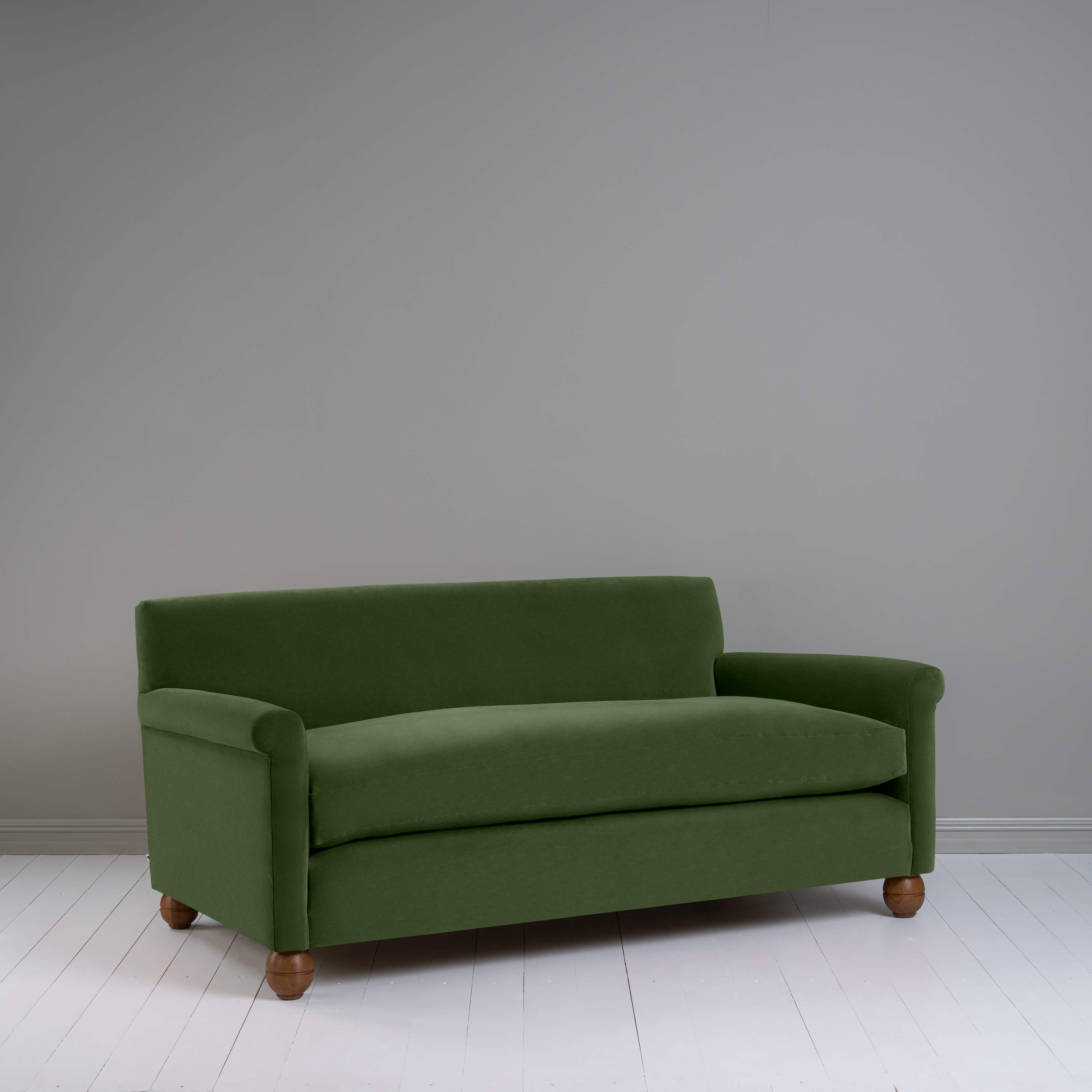Idler 3 Seater Sofa in Intelligent Velvet Juniper - Nicola Harding