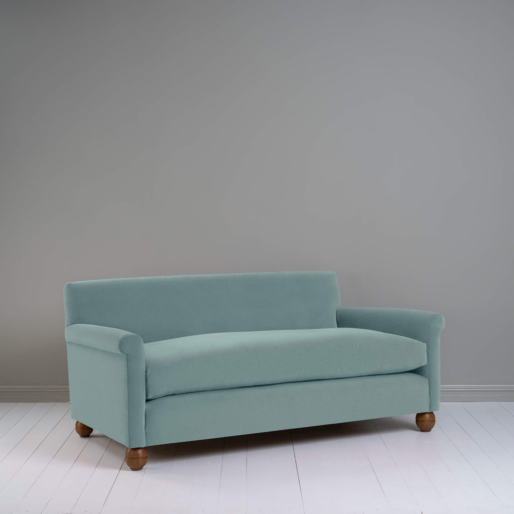 Idler 3 Seater Sofa in Intelligent Velvet Mineral - Nicola Harding