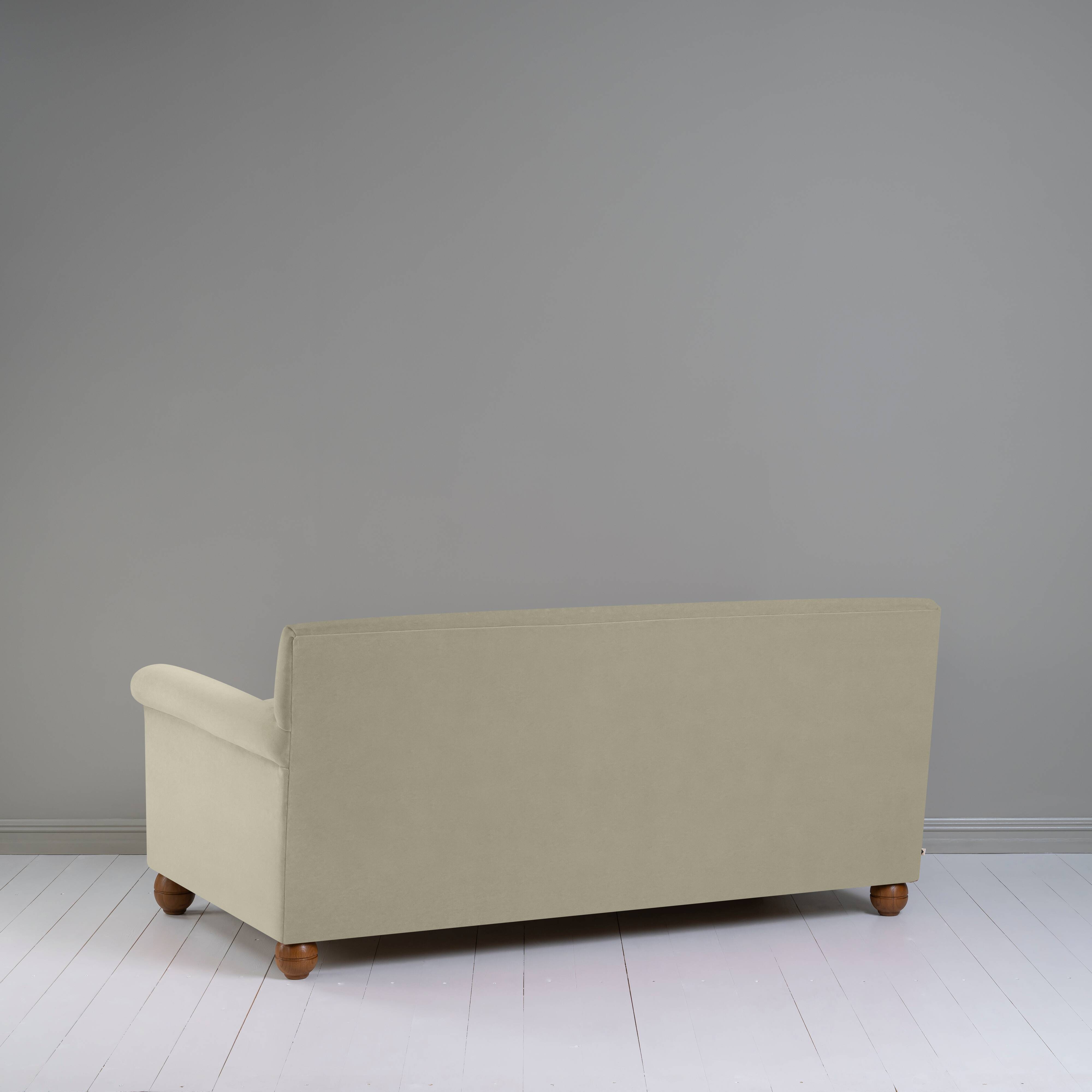 Back View of 3 Seater Sofa in Velvet Moonstone - NiX By Nicola Harding