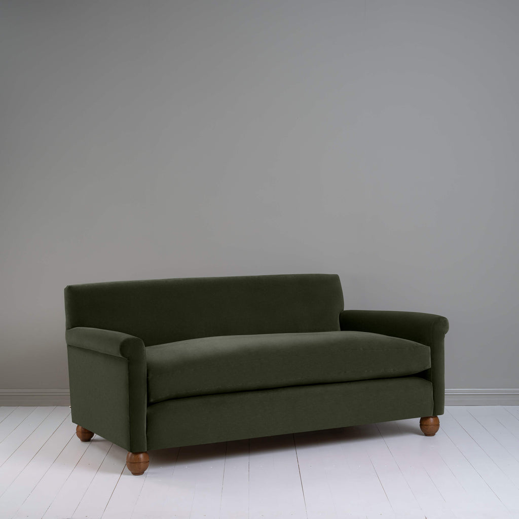 Idler 3 Seater Sofa in Intelligent Velvet Seaweed - Nicola Harding