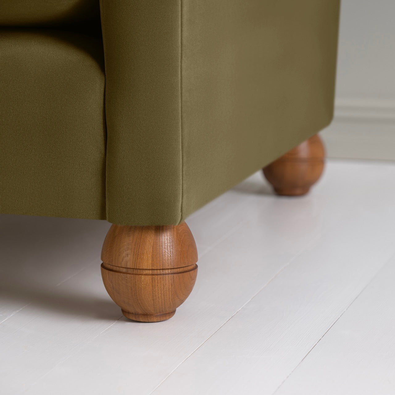 Round Wooden Foot Closeup - Nicola Harding & Co.