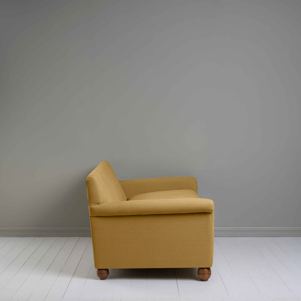 Side View of 3 Seater Sofa in Yellow(Ochre) Color - NiX