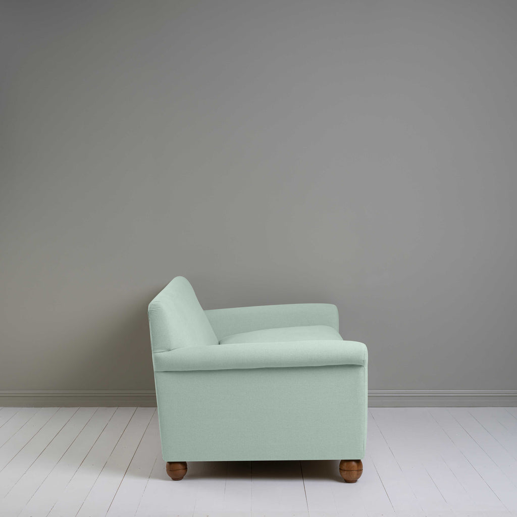 Side View of 3 Seater Sofa in Sky Blue Color - By NiX