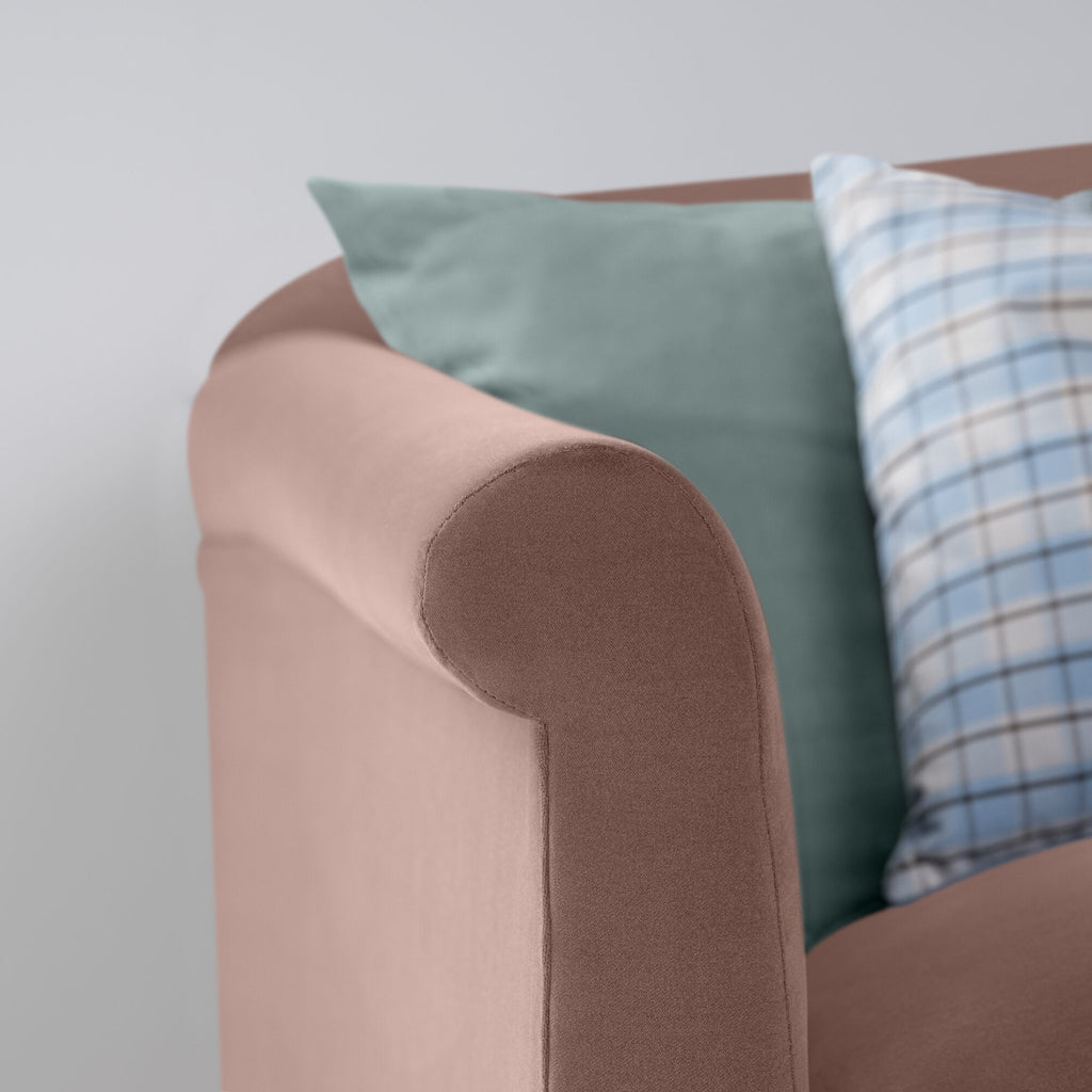  More the Merrier 3 Seater Sofa in Intelligent Velvet Dusky Pink 