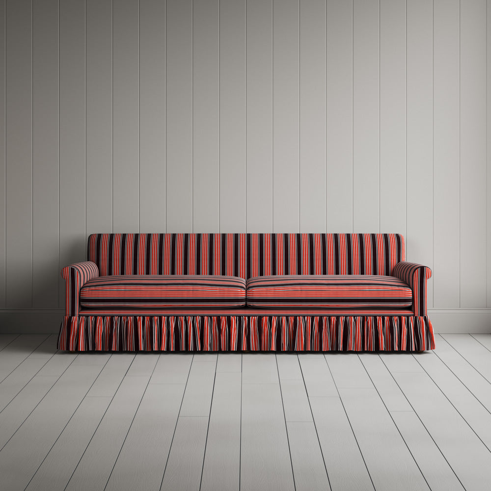 Curtain Call 4 Seater Sofa in Regatta Cotton, Flame
