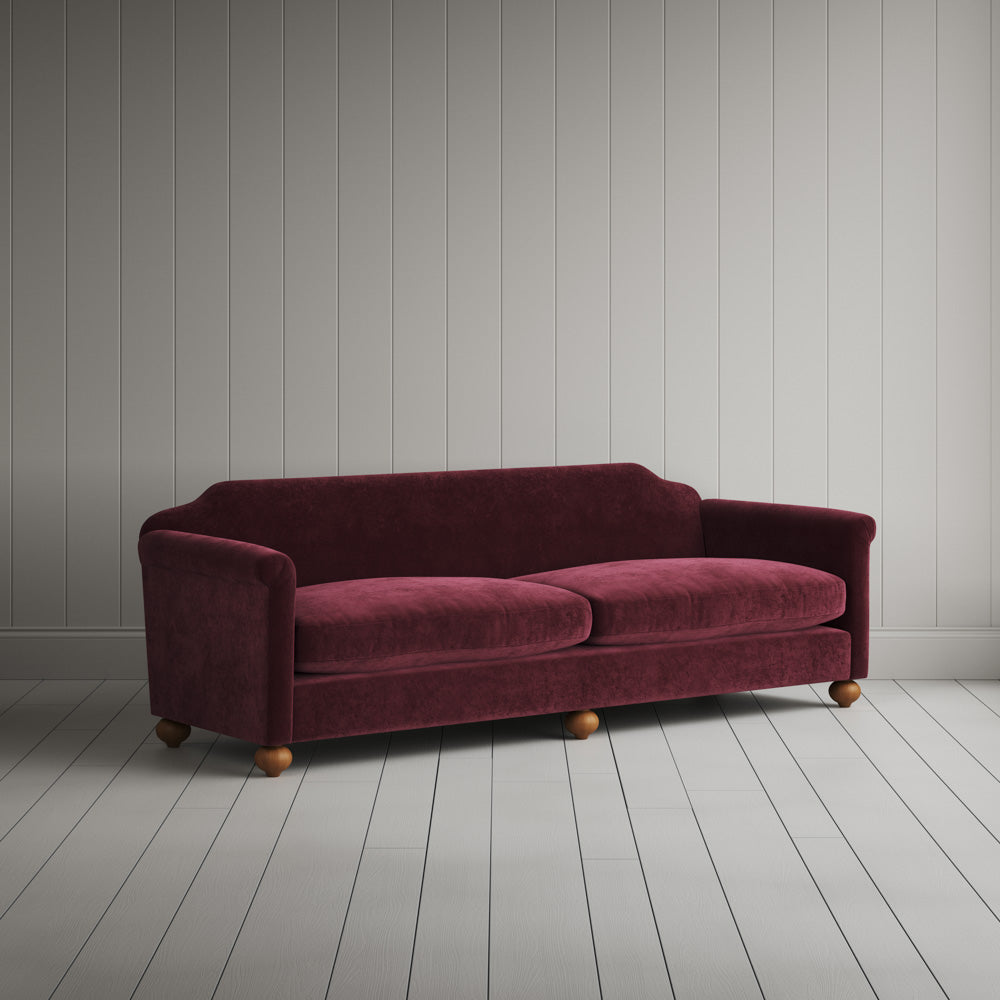 Large 4 seater sofa in Classic Corduroy Cherry - NiX