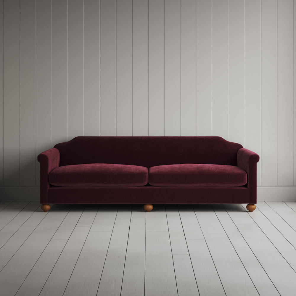 Dolittle 4 seater sofa in Classic Corduroy Cherry - NiX by Nicola Harding & Co.