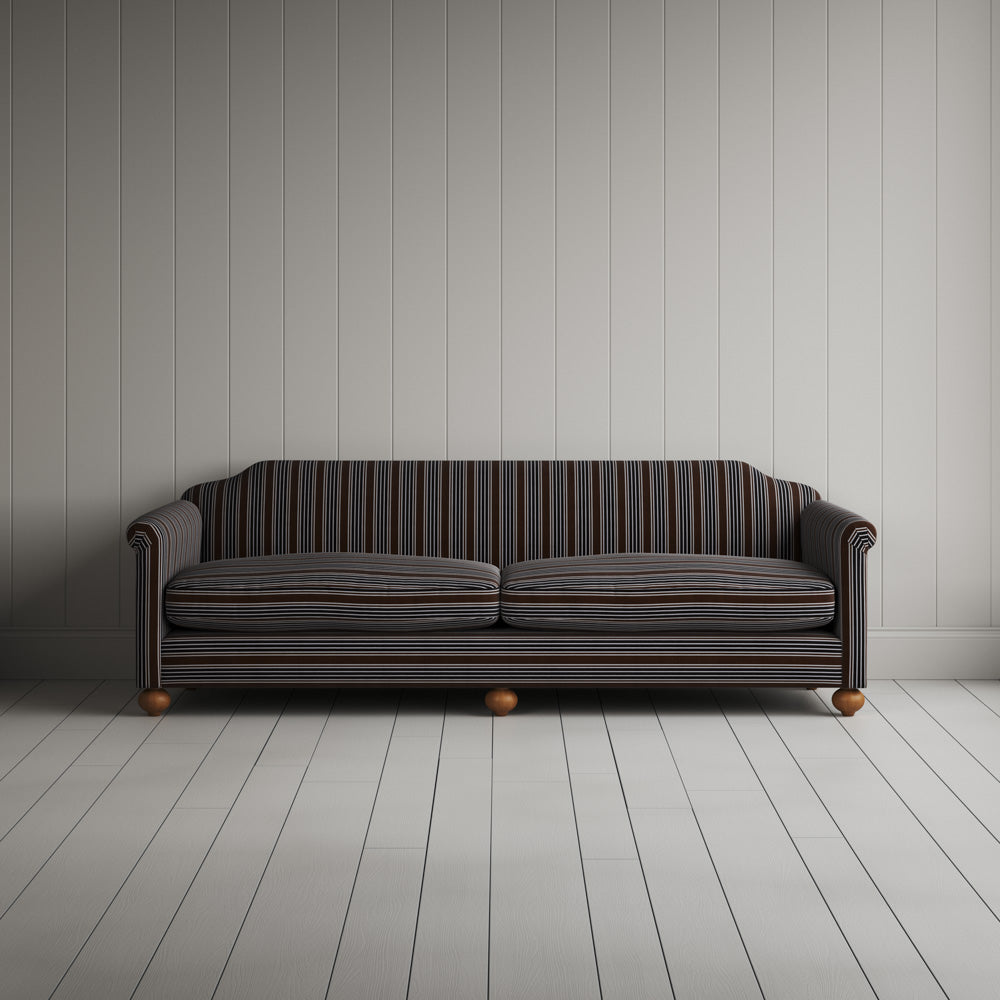 Dolittle 4 Seater Sofa in Regatta Cotton, Charcoal