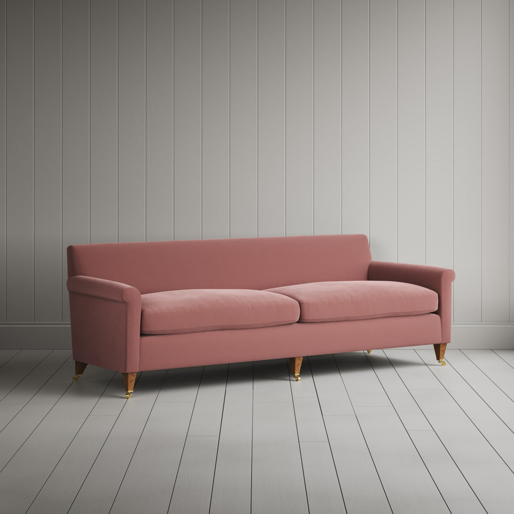 Idler 4 seater sofa in Intelligent Velvet Rose
