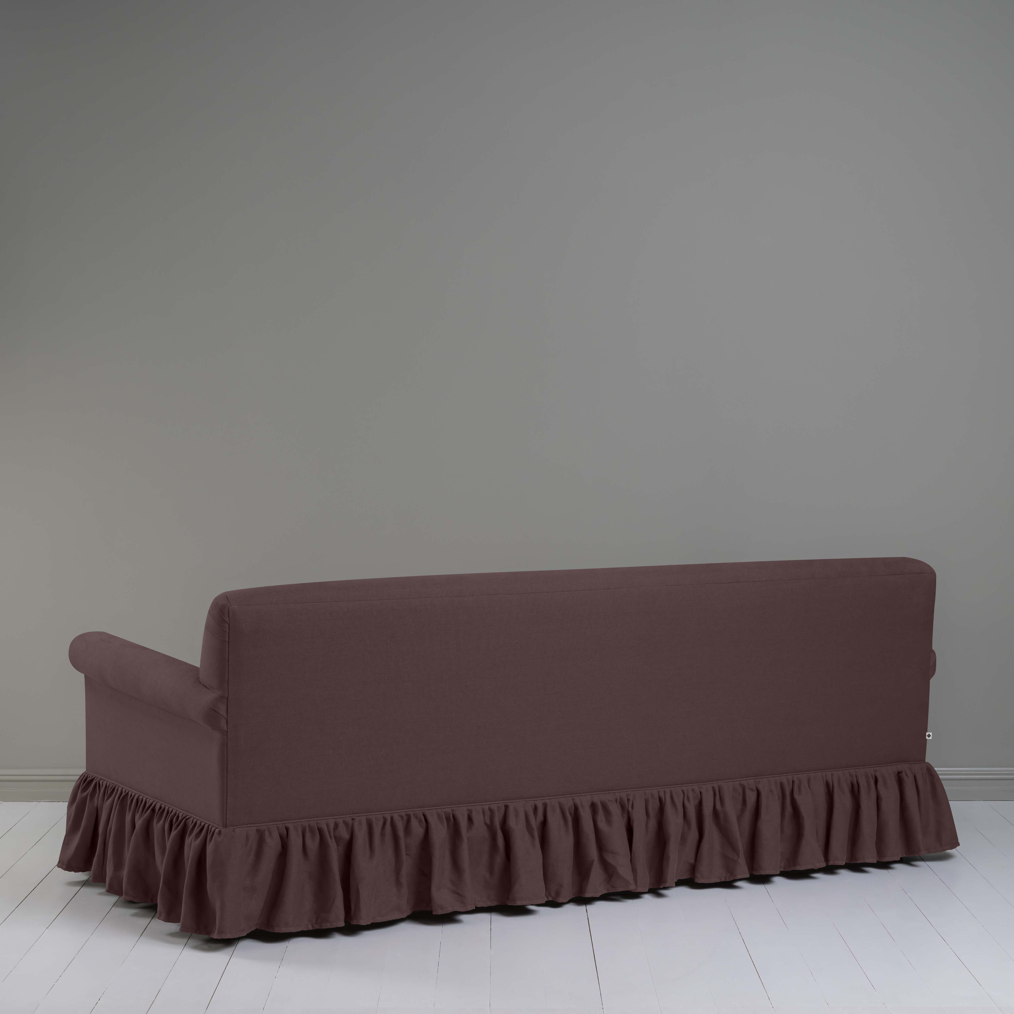 Back View of 4 seater sofa in (Purple)Damson - By NiX