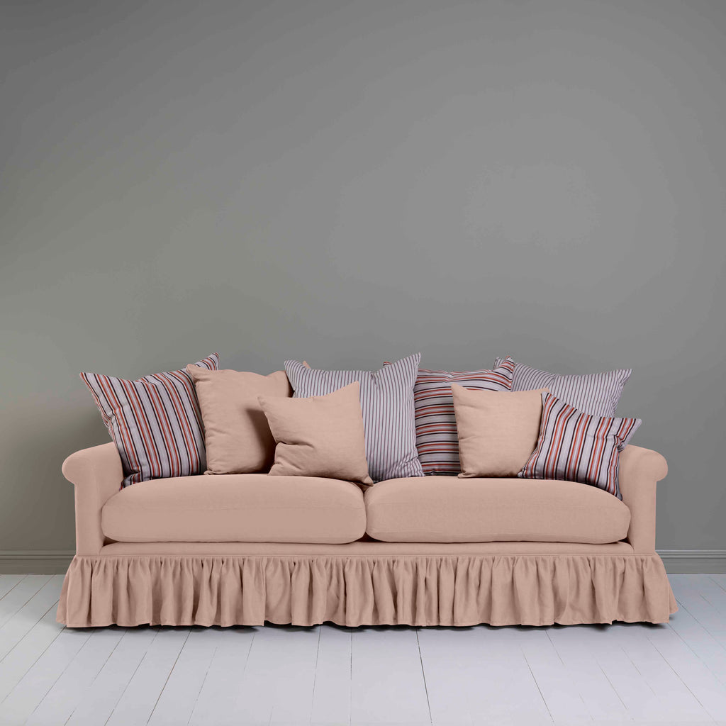  Curtain Call 4 Seater Sofa in Laidback Linen Dusky Pink 