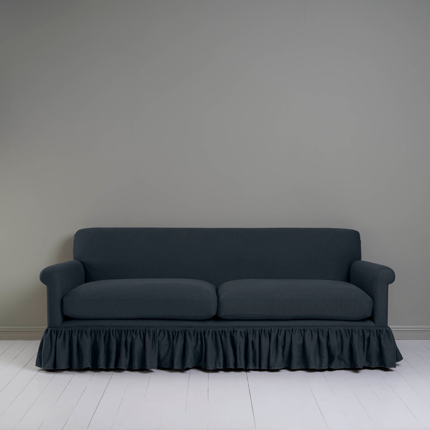 Curtain Call 4 Seater Sofa in Laidback Linen Midnight