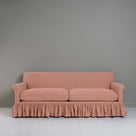 Curtain Call 4 Seater Sofa in Laidback Linen Roseberry, Front View - Nicola Harding