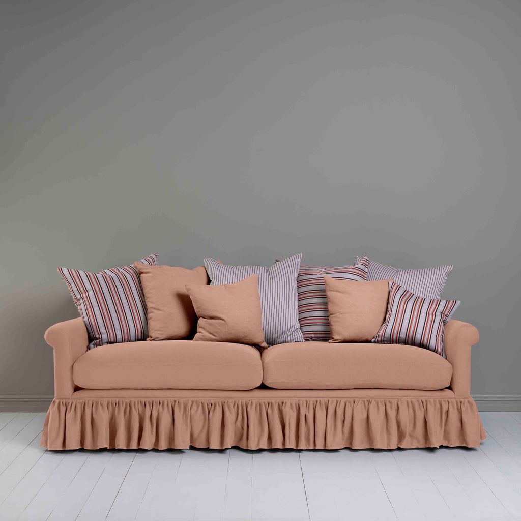  Curtain Call 4 Seater Sofa in Laidback Linen Roseberry 