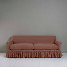 Curtain Call 4 Seater Sofa in Laidback Linen Sweet Briar, Front View - Nicola Harding