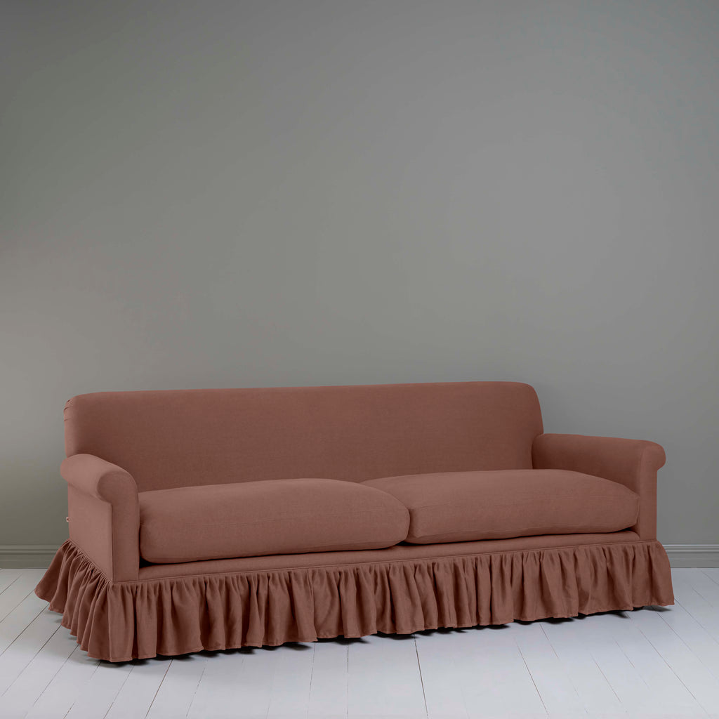 Curtain Call 4 Seater Sofa in Laidback Linen Sweet Briar - Nicola Harding