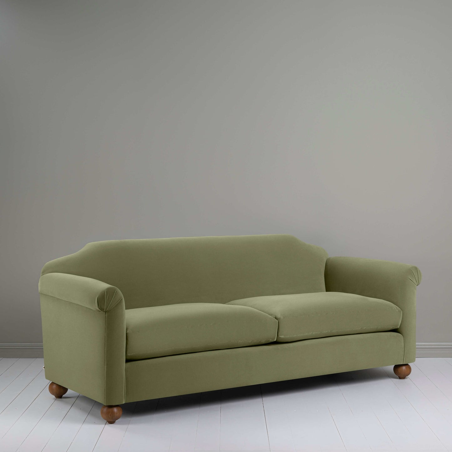 Dolittle 4 seater Sofa in Intelligent Velvet Green Tea