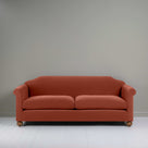 Dolittle 4 seater Sofa in Intelligent Velvet Sienna, Front View - Nicola Harding