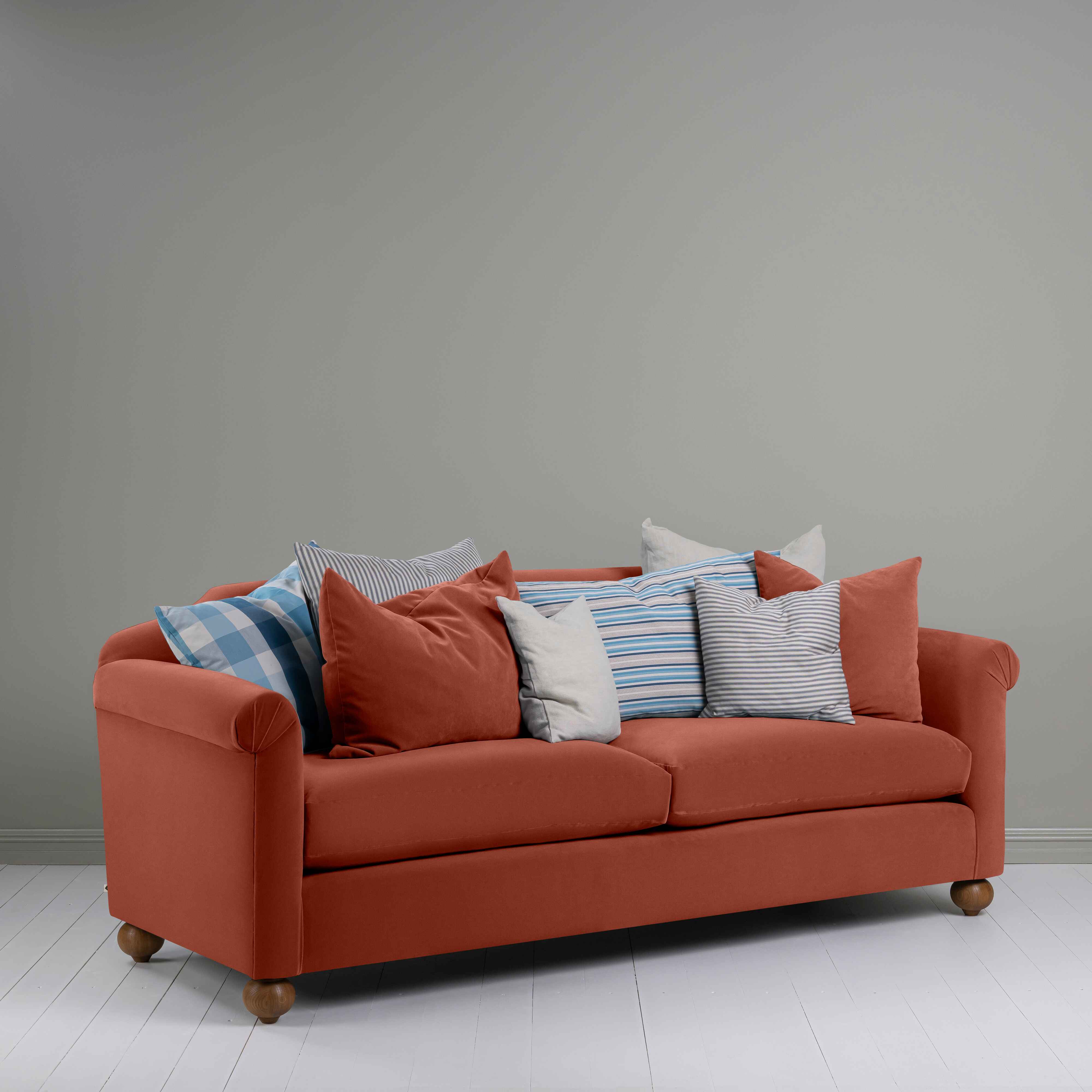  Dolittle 4 seater Sofa in Intelligent Velvet Sienna 