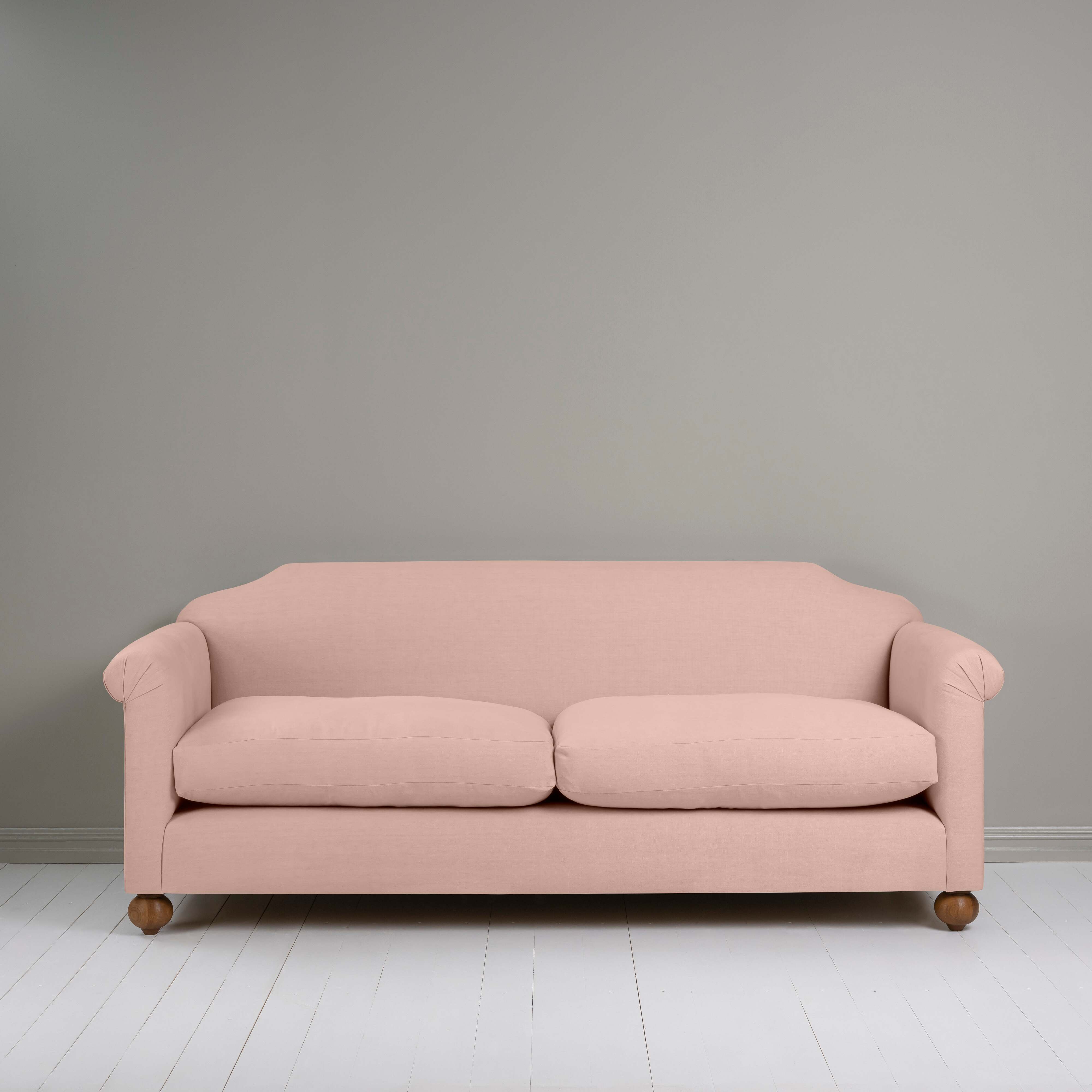  Dolittle 4 seater Sofa in Laidback Linen Dusky Pink 
