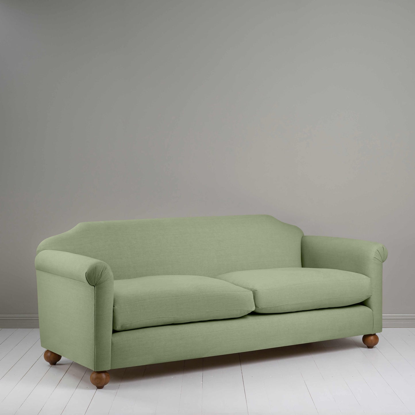Dolittle 4 seater Sofa in Laidback Linen Moss - Nicola Harding