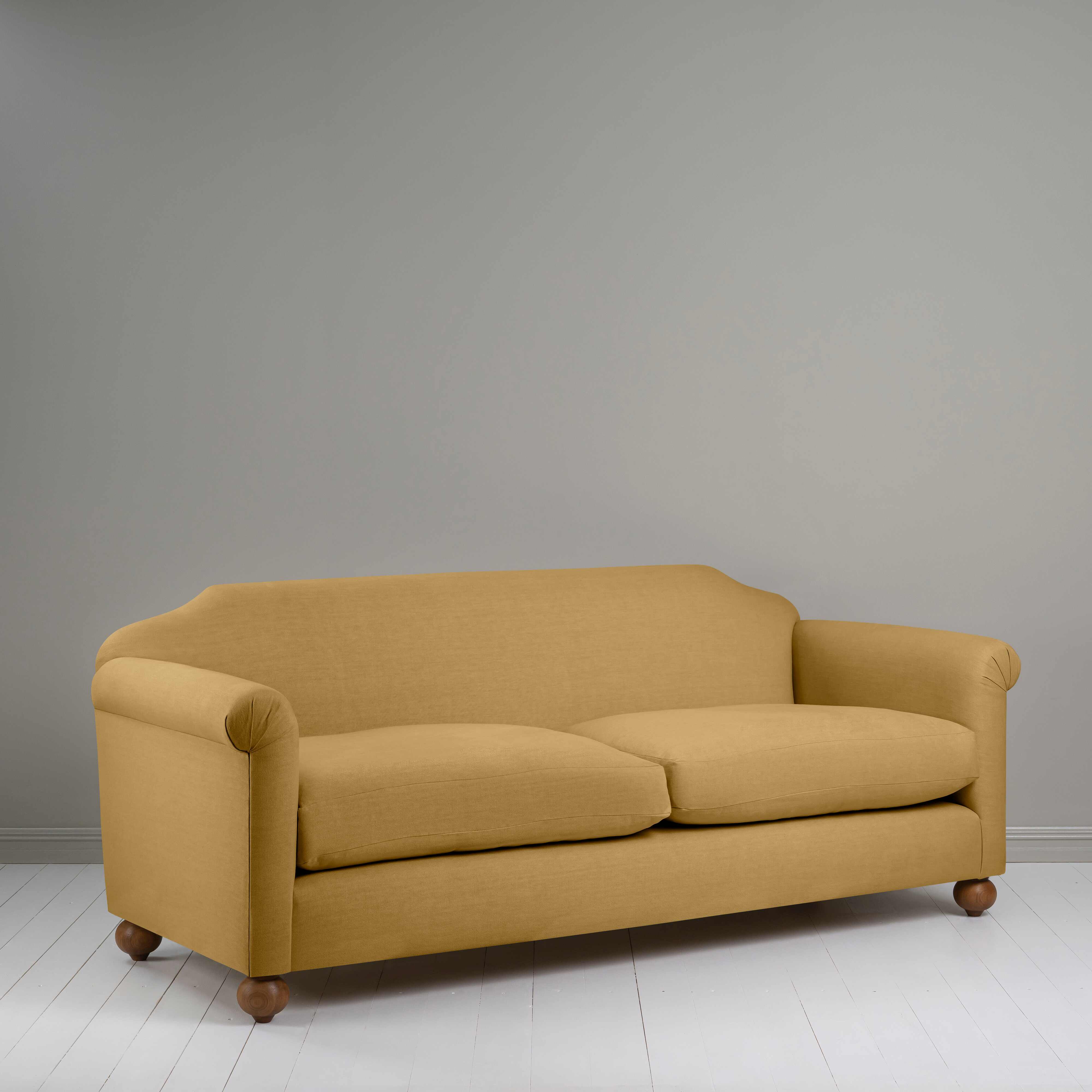 Dolittle 4 seater Sofa in Laidback Linen Ochre - Nicola Harding
