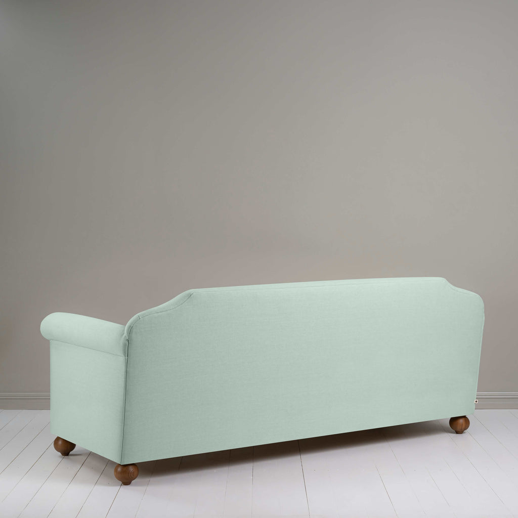 Dolittle 4 seater Sofa in Laidback Linen Sky, Back View - Nicola Harding