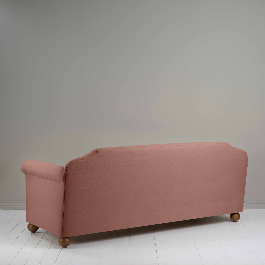 Dolittle 4 seater Sofa in Laidback Linen Sweet Briar, Back View - Nicola Harding