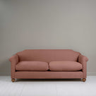 Dolittle 4 seater Sofa in Laidback Linen Sweet Briar, Front View - Nicola Harding