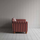 Dolittle 4-Seater Sofa in Regatta Cotton, Flame, Side View - Nicola Harding