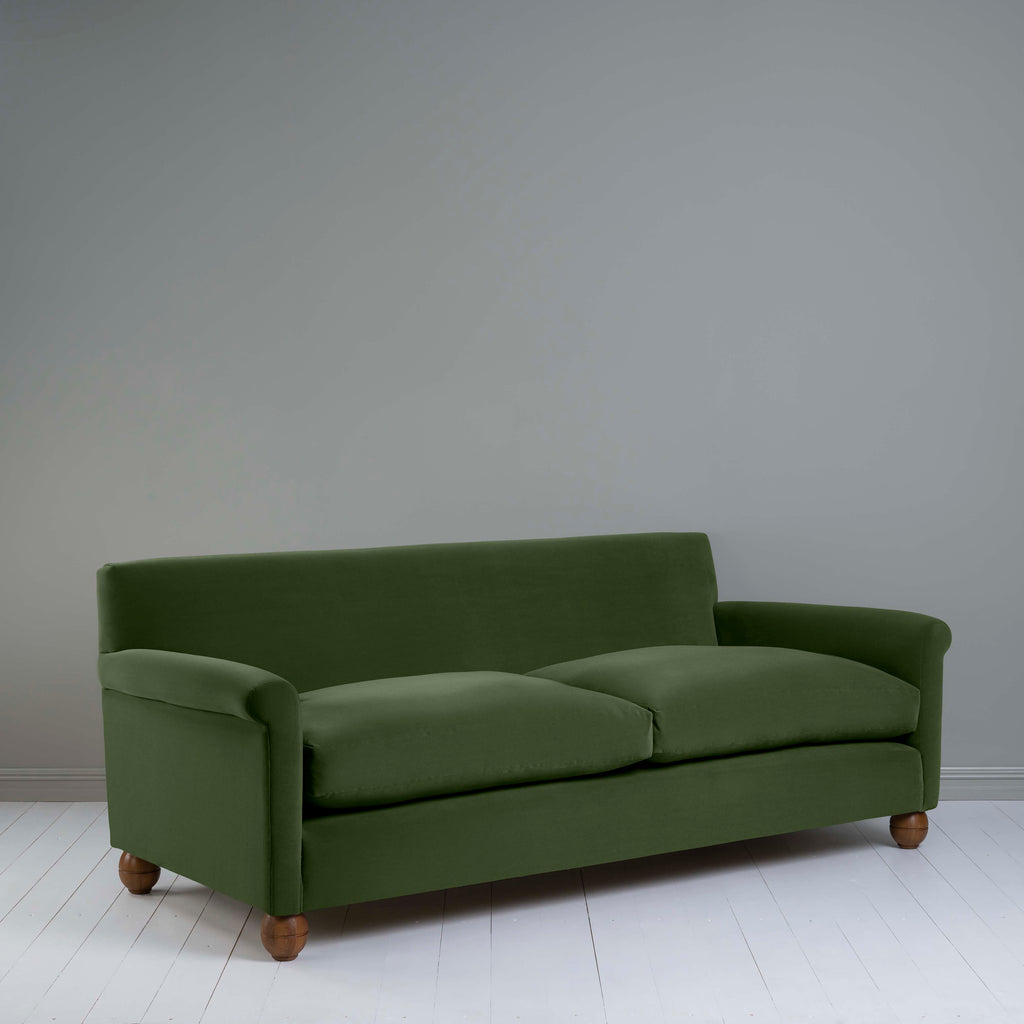 Idler 4 seater sofa in Intelligent Velvet Juniper - Nicola Harding