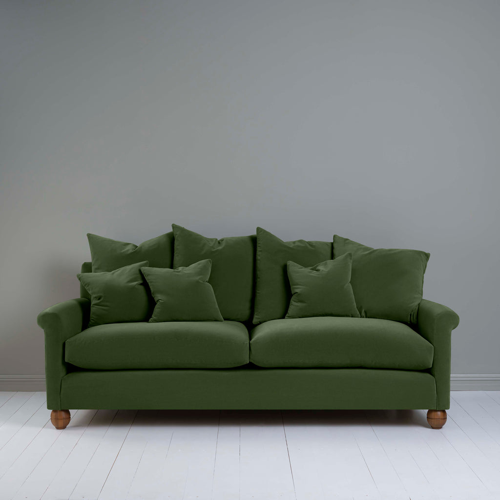 Idler 4 seater sofa in Intelligent Velvet Juniper - Nicola Harding