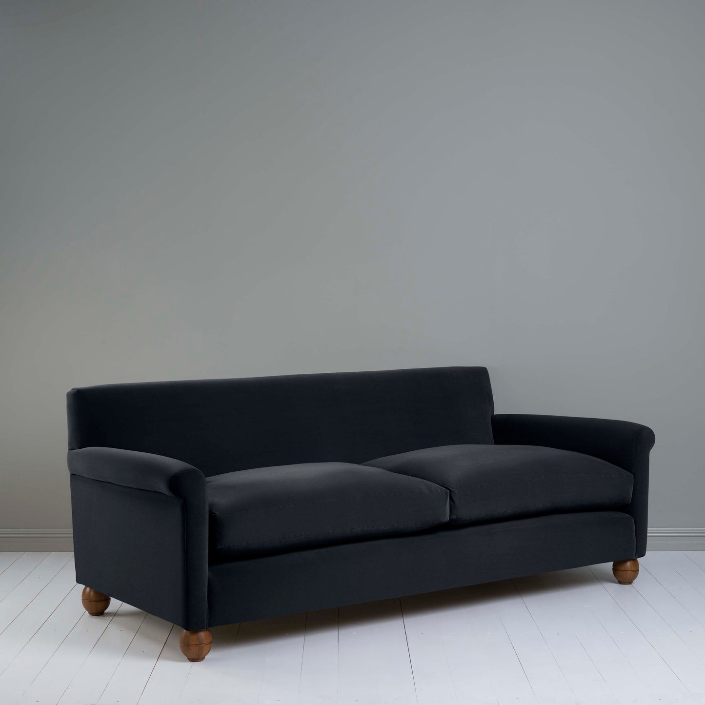 Idler 4 seater sofa in Intelligent Velvet Onyx