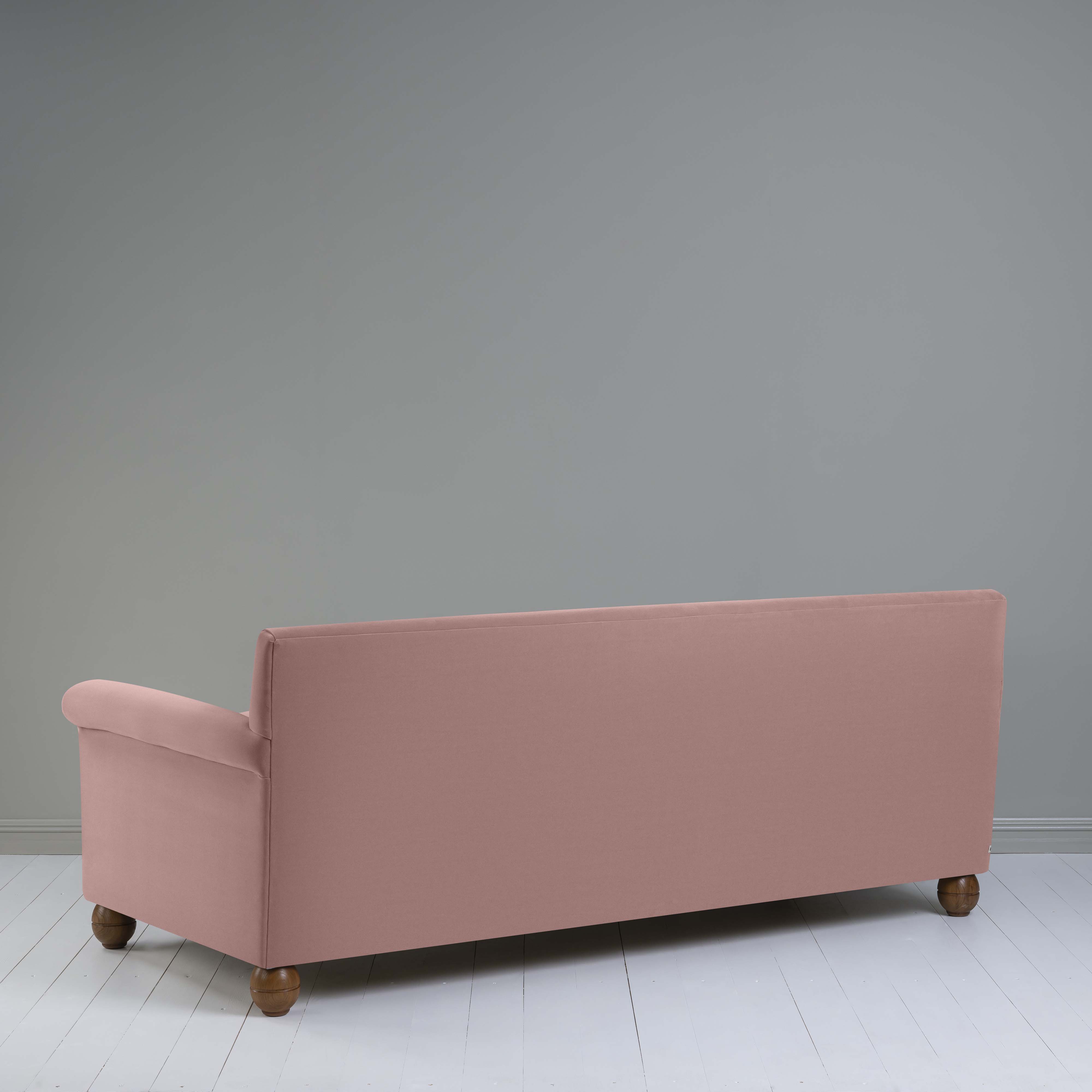 Idler 4 seater sofa in Intelligent Velvet Rose - Nicola Harding