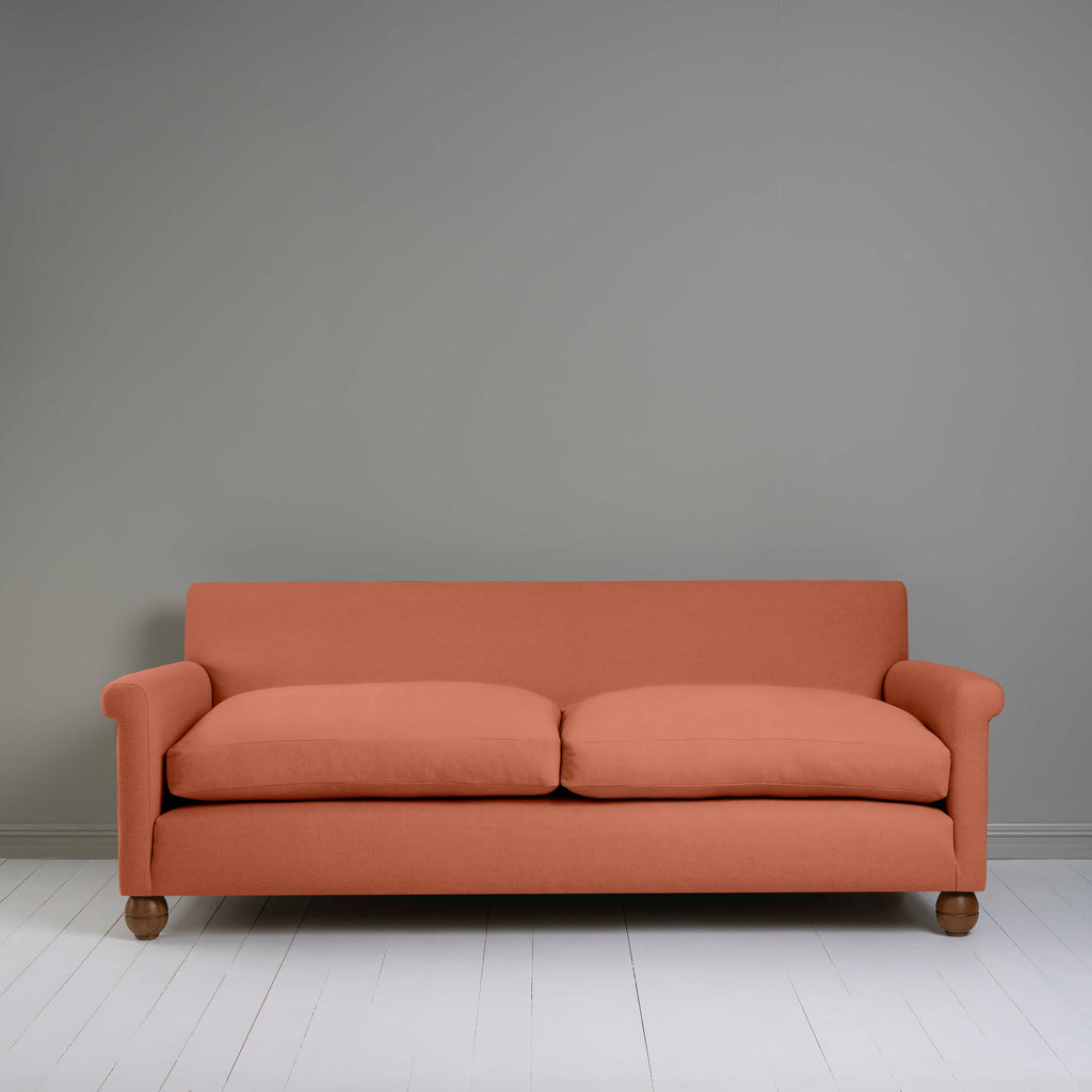  Idler 4 seater sofa in Laidback Linen Cayenne 