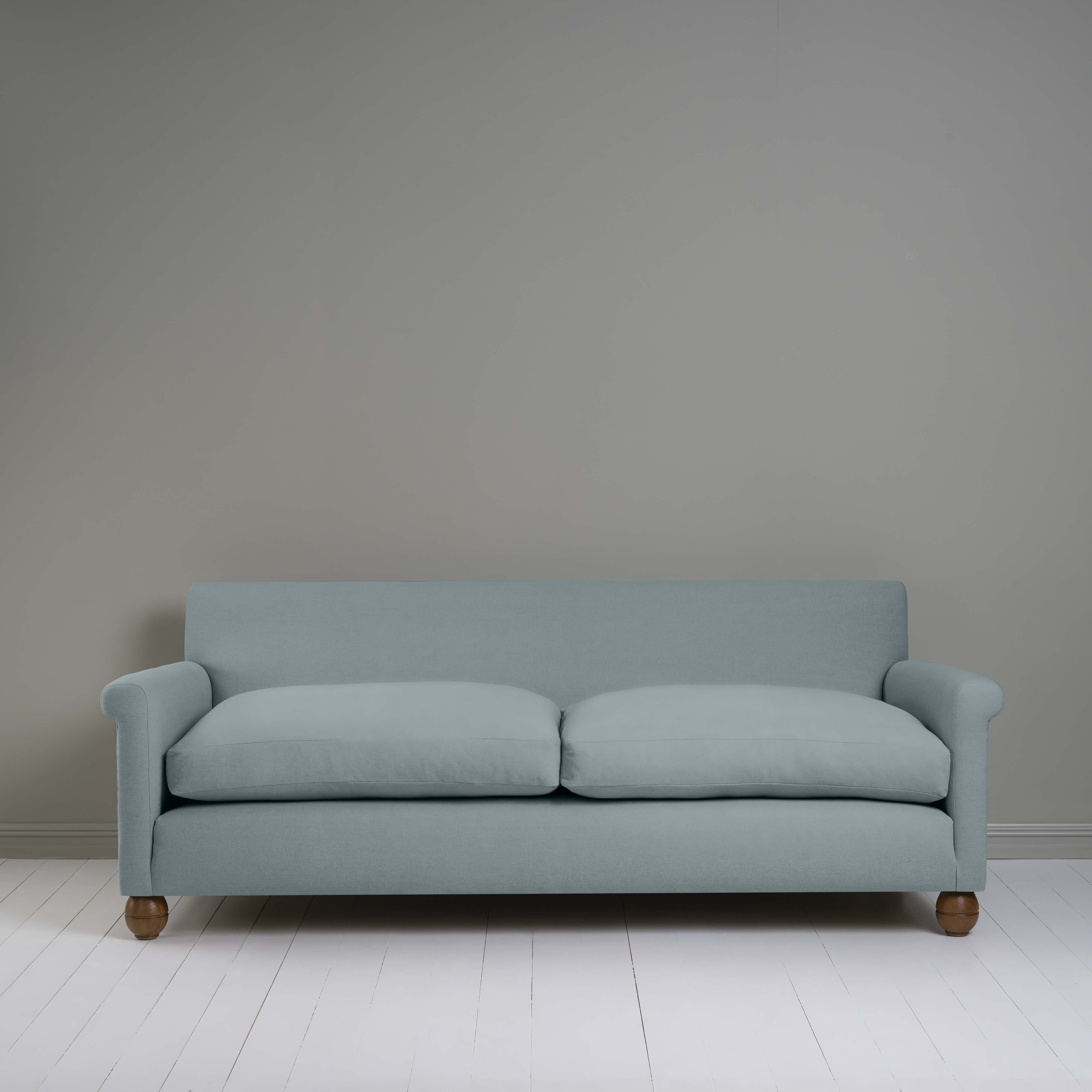  Idler 4 seater sofa in Laidback Linen Cerulean 