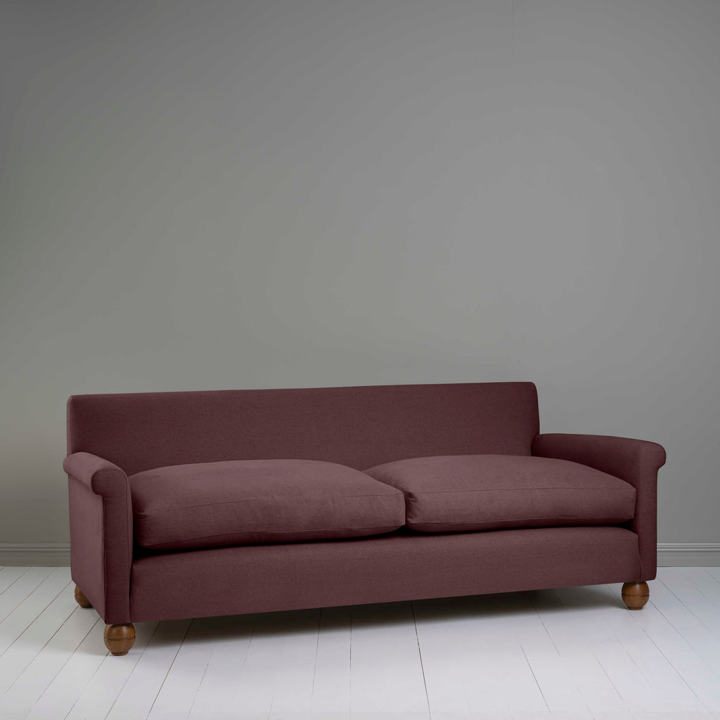 Idler 4 seater sofa in Laidback Linen Damson 