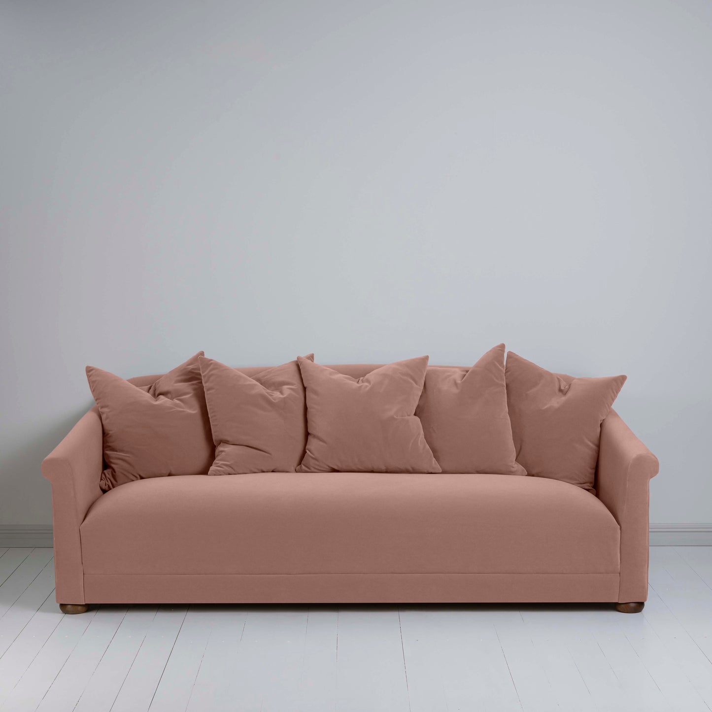 More the Merrier 4 Seater Sofa in Intelligent Velvet Dusky Pink