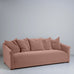 image of More the Merrier 4 Seater Sofa in Intelligent Velvet Dusky Pink
