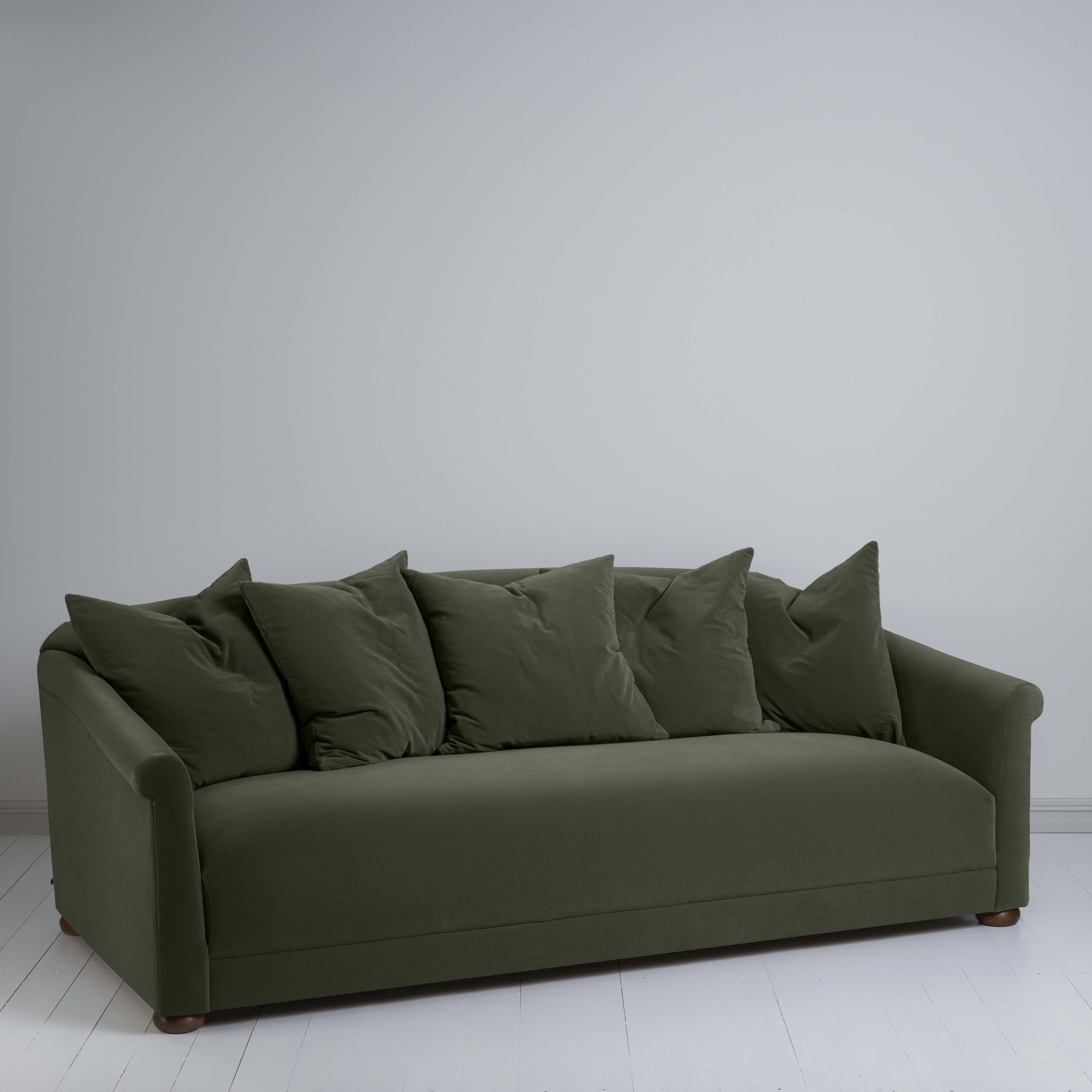  More the Merrier 4 Seater Sofa in Intelligent Velvet Seaweed 