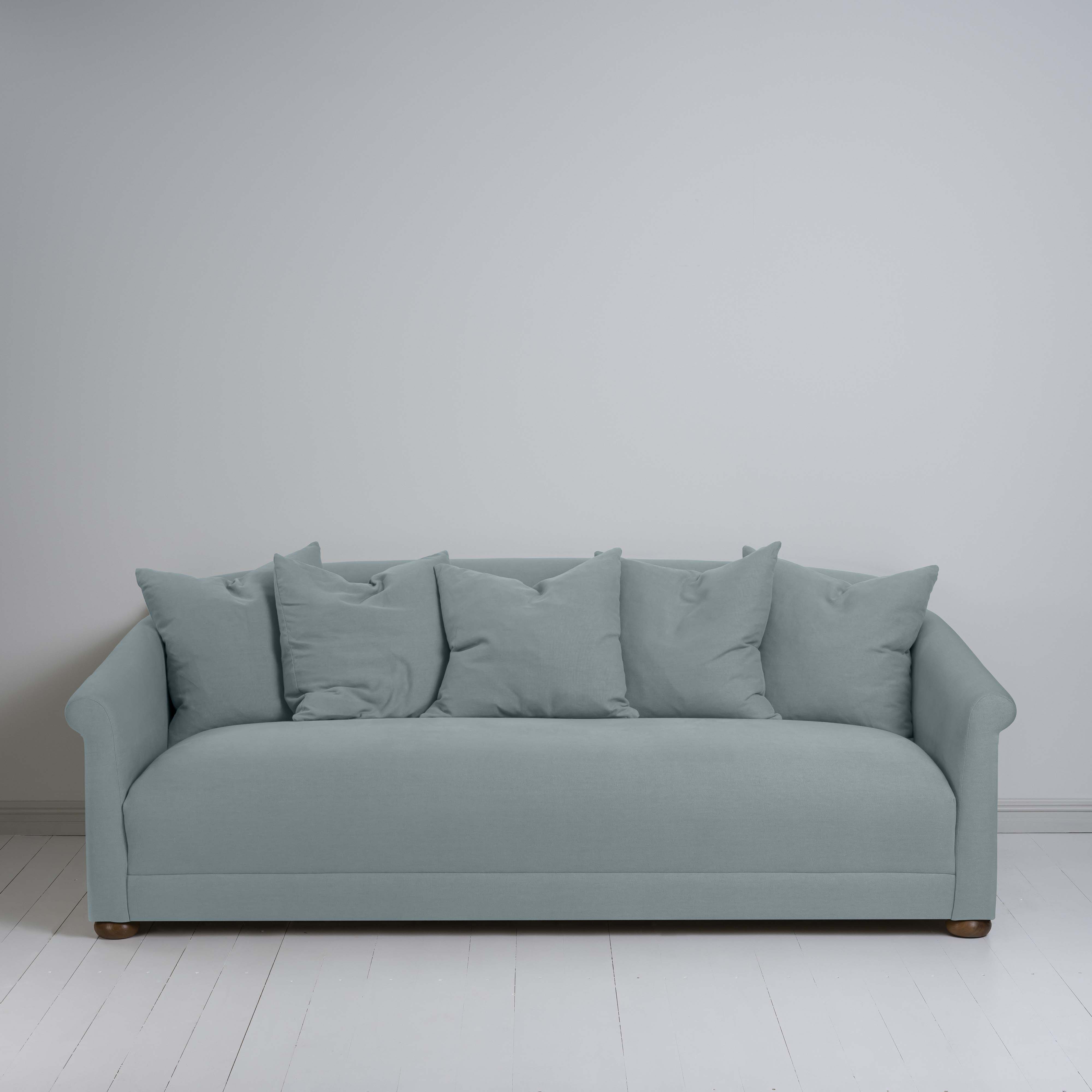  More the Merrier 4 Seater Sofa in Laidback Linen Cerulean 