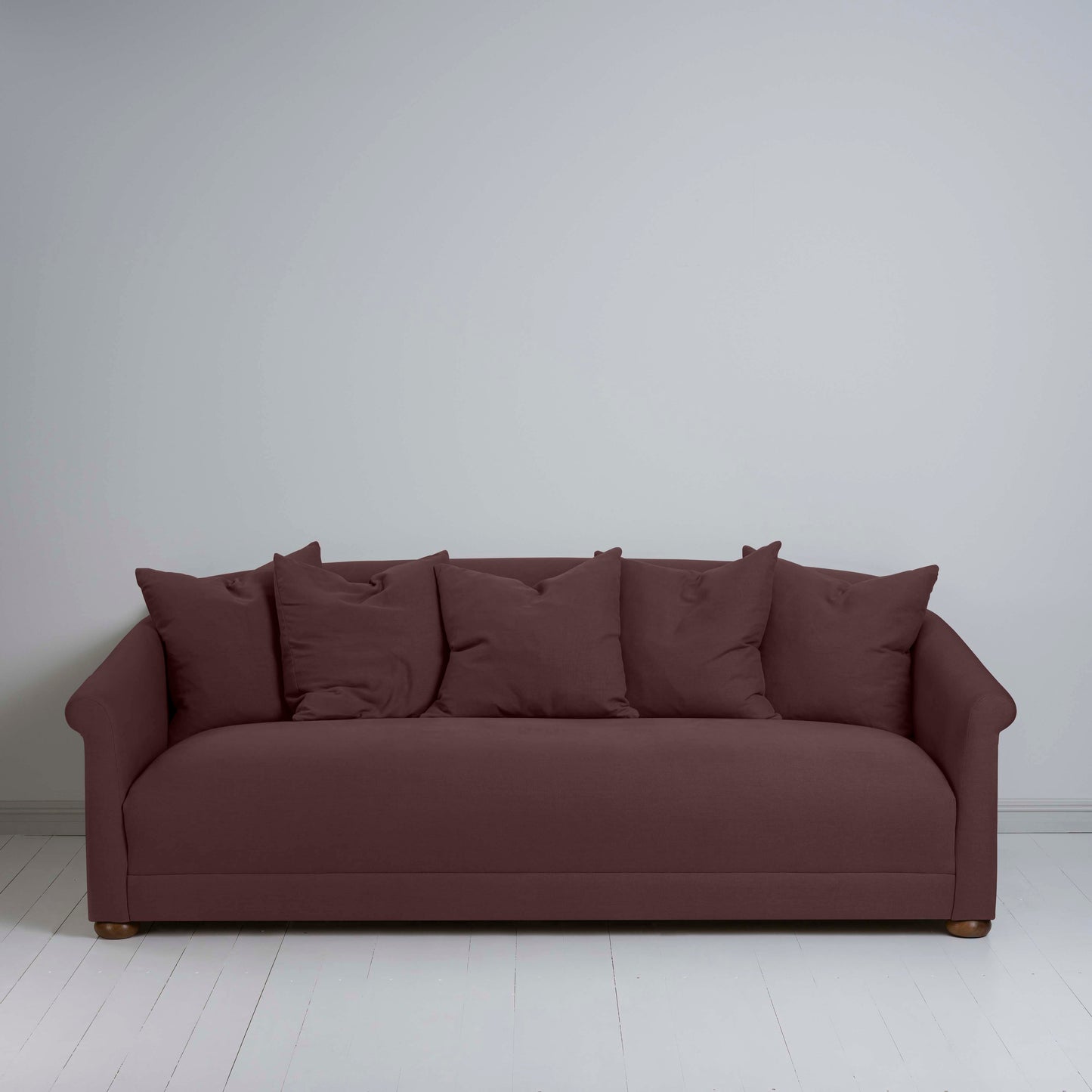 More the Merrier 4 Seater Sofa in Laidback Linen Damson