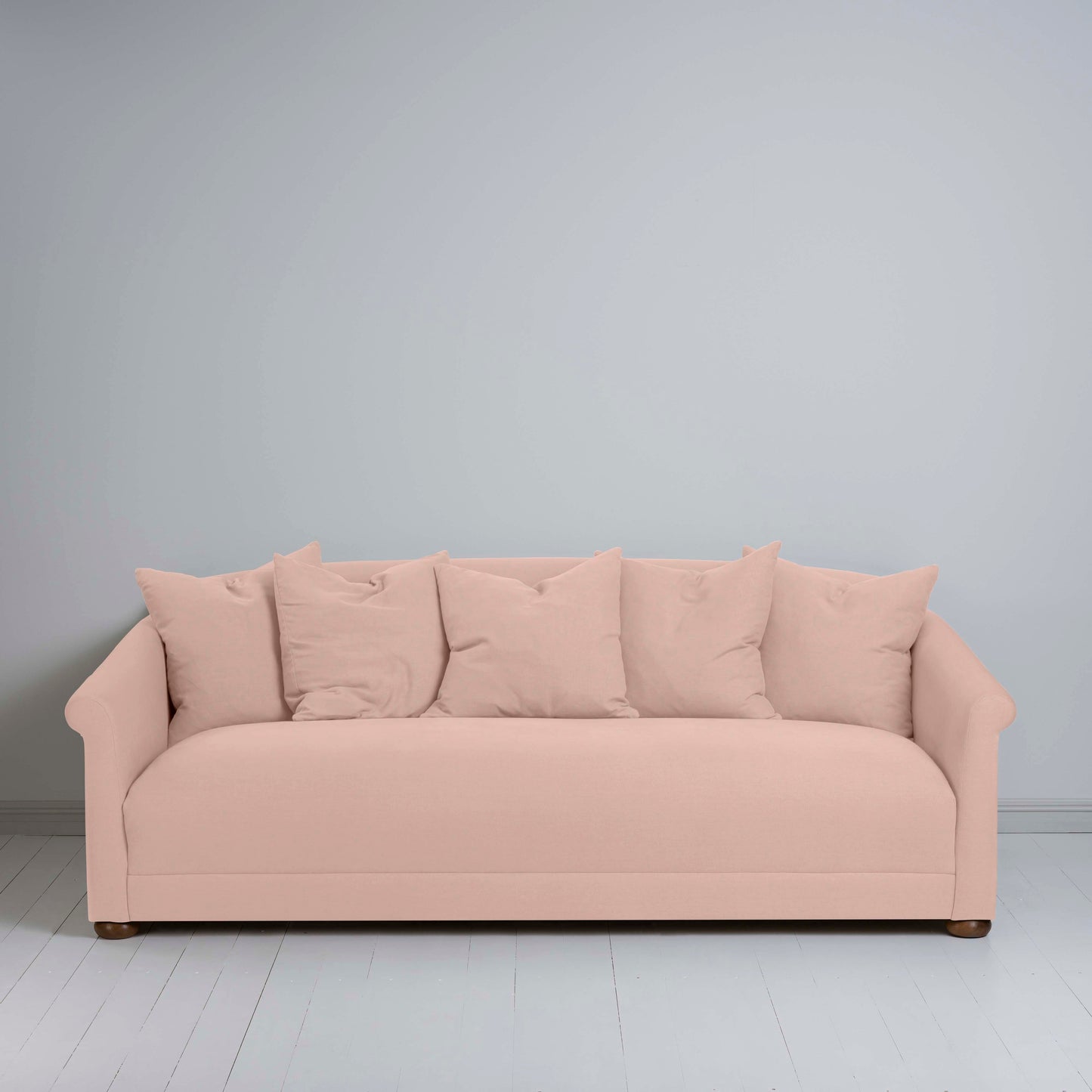 More the Merrier 4 Seater Sofa in Laidback Linen Dusky Pink